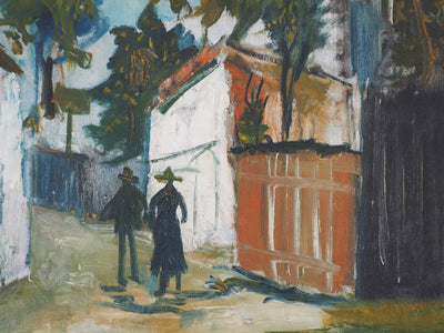 Maurice UTRILLO : Le Moulin de la Galette à Montmartre, c, Tableau original (photo de détail 11) - Crédit photo : Galerie Art.Paris