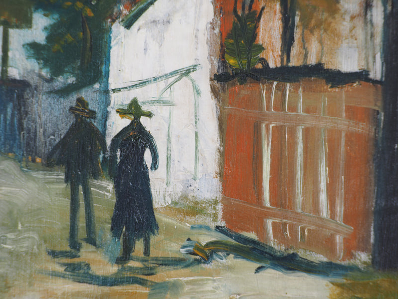 Maurice UTRILLO : Le Moulin de la Galette à Montmartre, c, Tableau original (photo de détail 9) - Crédit photo : Galerie Art.Paris