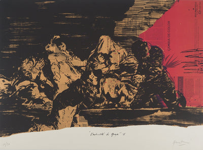 Claude HASTAIRE : L'actualité de Goya I, Lithographie originale (vue générale) - Crédit photo : Galerie Art.Paris