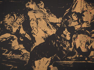 Claude HASTAIRE : L'actualité de Goya I, Lithographie originale (photo de détail 5) - Crédit photo : Galerie Art.Paris