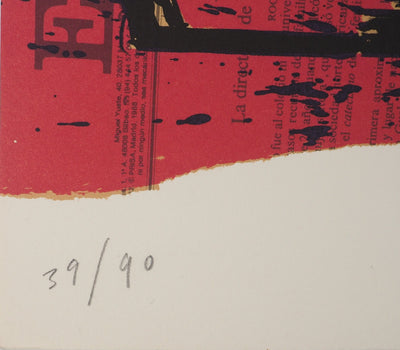 Claude HASTAIRE : L'actualité de Goya V, Lithographie originale (photo de détail 3) - Crédit photo : Galerie Art.Paris