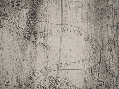 INCONNU : Au fil des mots, Gravure originale (photo de détail 4) - Crédit photo : Galerie Art.Paris