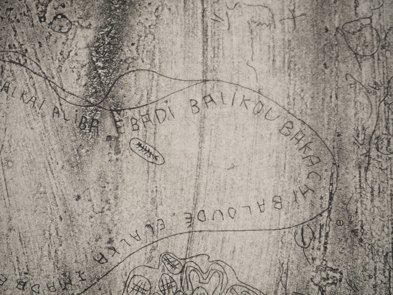 INCONNU : Au fil des mots, Gravure originale (photo de détail 4) - Crédit photo : Galerie Art.Paris