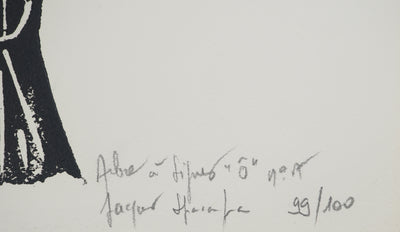 Jacques SPACAGNA : Arbre à signes , Gravure originale (photo de détail 2) - Crédit photo : Galerie Art.Paris