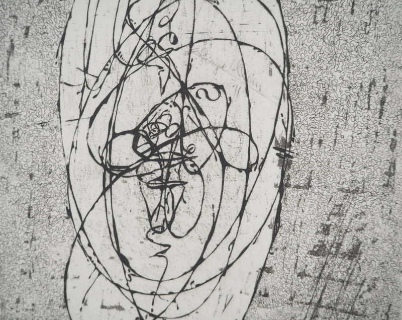 Serge ALLAIN : Composition abstraite, Gravure originale (photo de détail 4) - Crédit photo : Galerie Art.Paris