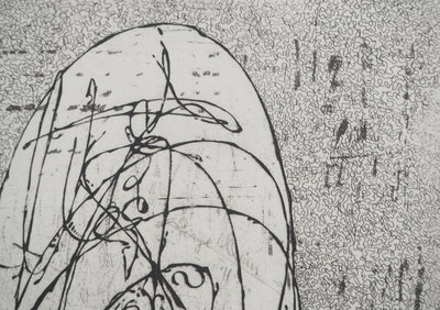 Serge ALLAIN : Composition abstraite, Gravure originale (photo de détail 5) - Crédit photo : Galerie Art.Paris