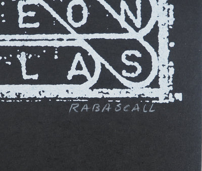 Joan RABASCALL : Mots mêlés, Lithographie originale (photo de détail 2) - Crédit photo : Galerie Art.Paris