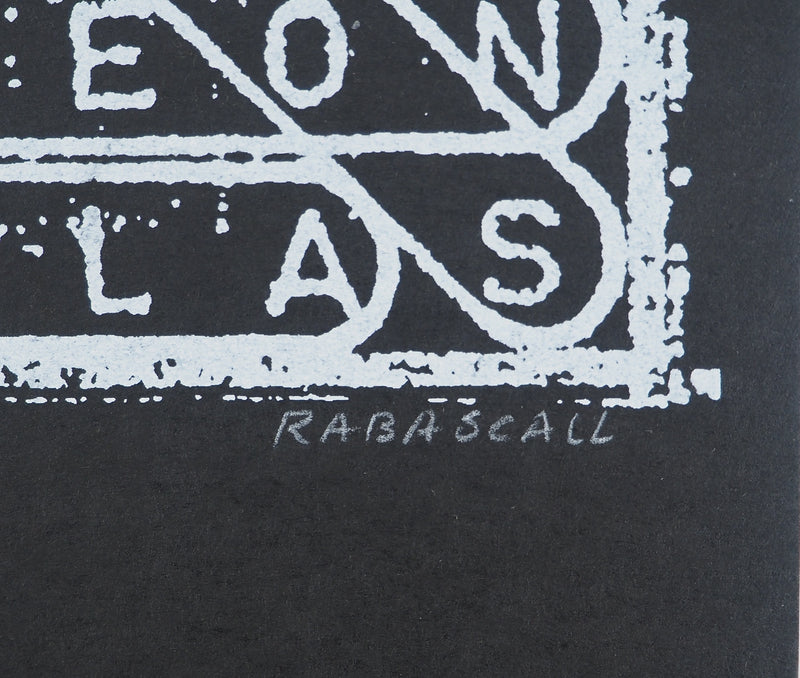 Joan RABASCALL : Mots mêlés, Lithographie originale (photo de détail 2) - Crédit photo : Galerie Art.Paris