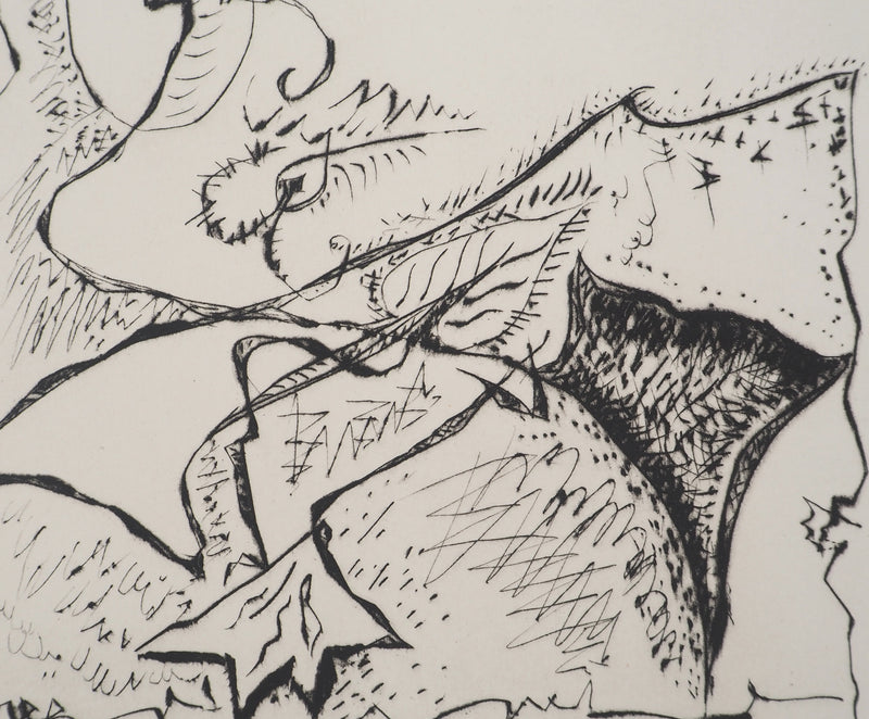 André MASSON : Le baiser, Gravure originale (photo de détail 4) - Crédit photo : Galerie Art.Paris