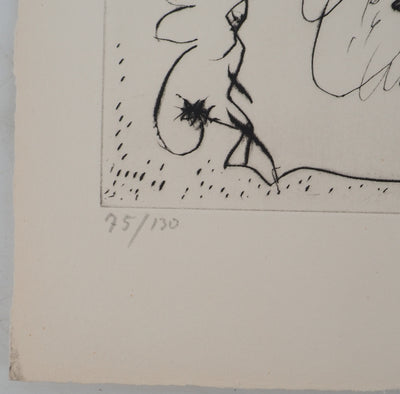 André MASSON : Le baiser, Gravure originale (photo de détail 5) - Crédit photo : Galerie Art.Paris