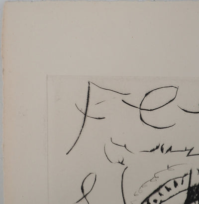 André MASSON : Le baiser, Gravure originale (photo de détail 6) - Crédit photo : Galerie Art.Paris
