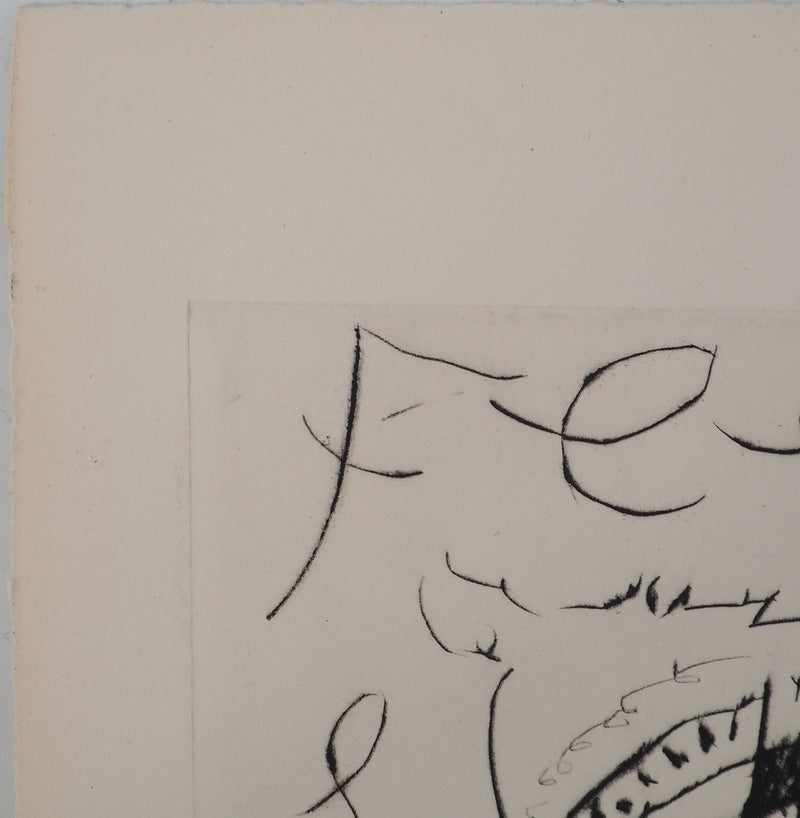 André MASSON : Le baiser, Gravure originale (photo de détail 6) - Crédit photo : Galerie Art.Paris