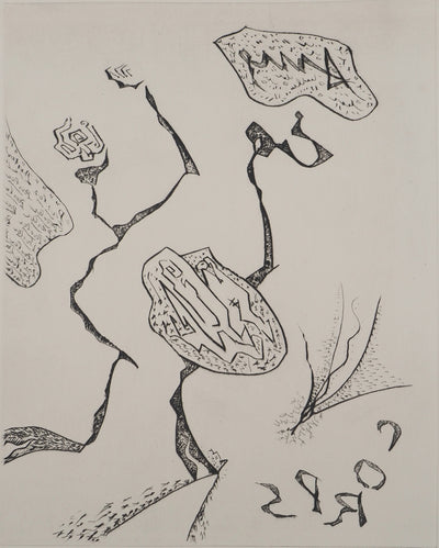 André MASSON : Composition abstraite, Gravure originale (photo de détail 3) - Crédit photo : Galerie Art.Paris