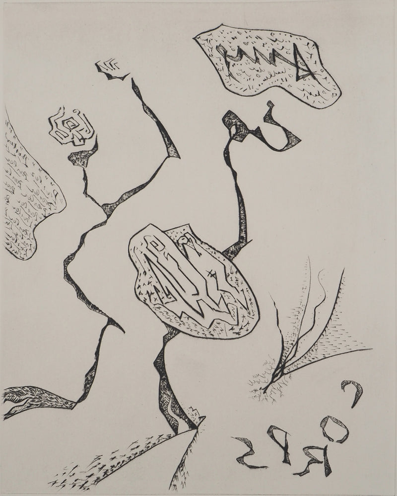André MASSON : Composition abstraite, Gravure originale (photo de détail 3) - Crédit photo : Galerie Art.Paris