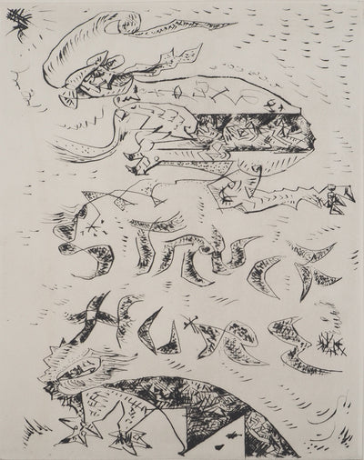 André MASSON : Figure en mouvement, Gravure originale (photo de détail 3) - Crédit photo : Galerie Art.Paris