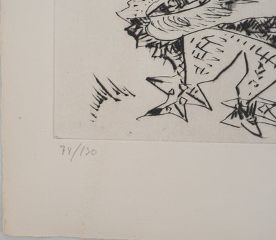 André MASSON : Figure en mouvement, Gravure originale (photo de détail 5) - Crédit photo : Galerie Art.Paris