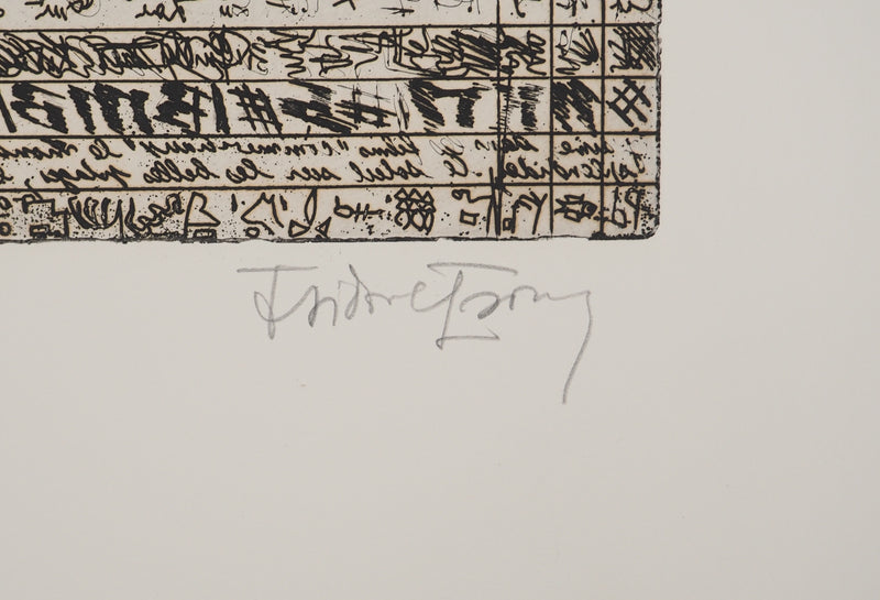Isidore ISOU : Isidore ISOU (1925-2007), Gravure originale (photo de détail 2) - Crédit photo : Galerie Art.Paris