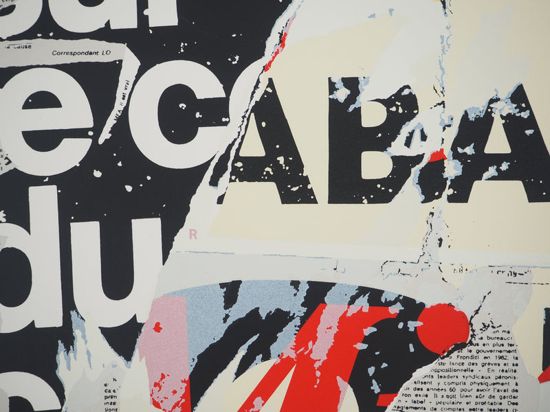 Jacques VILLEGLE : Affiche lacérée, c, Affiche originale (photo de détail 4) - Crédit photo : Galerie Art.Paris