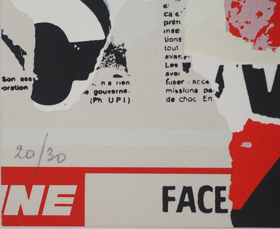 Jacques VILLEGLE : Affiche lacérée, c, Affiche originale (photo de détail 5) - Crédit photo : Galerie Art.Paris