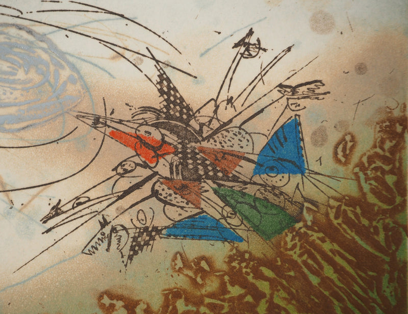 Georges DUSSAU : Tourbillon céleste, Gravure originale (photo de détail 4) - Crédit photo : Galerie Art.Paris