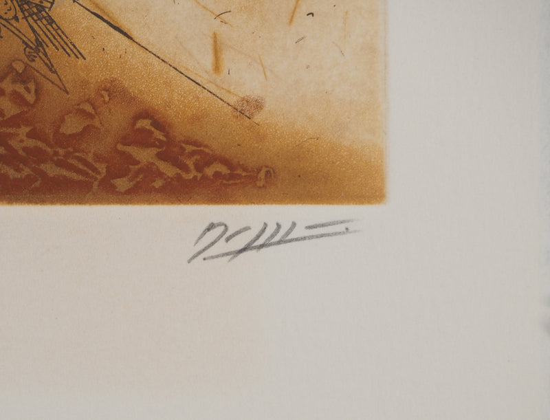 Georges DUSSAU : Fusée abstraite, Gravure originale (photo de détail 2) - Crédit photo : Galerie Art.Paris