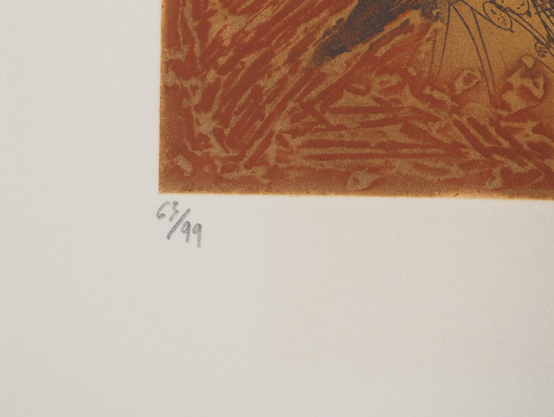 Georges DUSSAU : Fusée abstraite, Gravure originale (photo de détail 5) - Crédit photo : Galerie Art.Paris