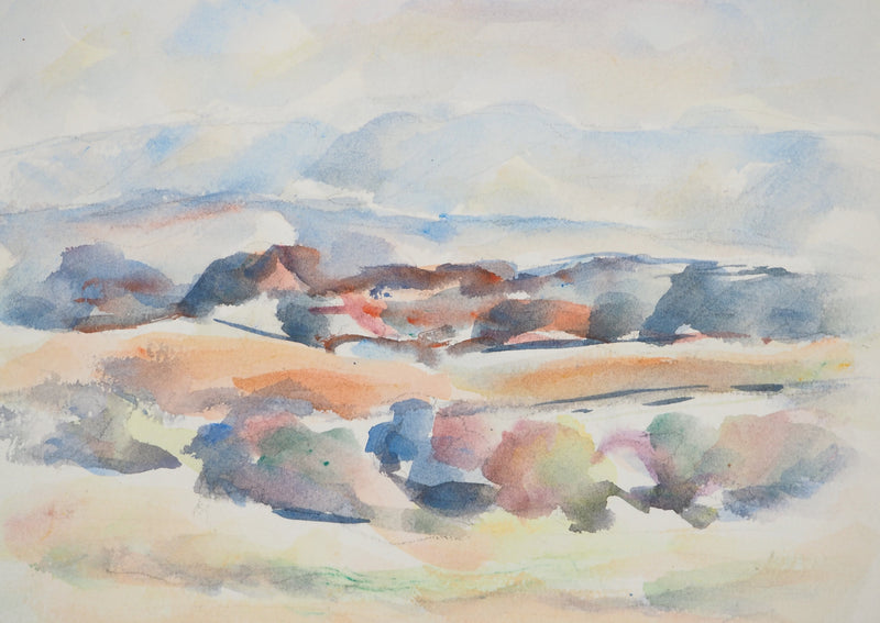 Paul THOMASSIN : Village français, Aquarelle originale (photo de détail 3) - Crédit photo : Galerie Art.Paris