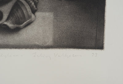Erling Longva VALTYRSON : Nature morte aux coquillages, Gravure originale (photo de détail 2) - Crédit photo : Galerie Art.Paris