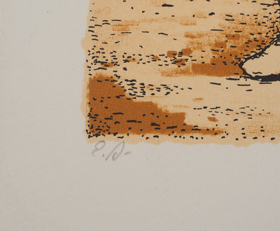 Manolo RUIZ PIPO : Jeune fille à la fontaine, Lithographie originale (photo de détail 6) - Crédit photo : Galerie Art.Paris