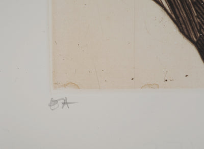 Claude WEISBUCH : Portrait d'Eugène Delacroix, Gravure originale (photo de détail 6) - Crédit photo : Galerie Art.Paris
