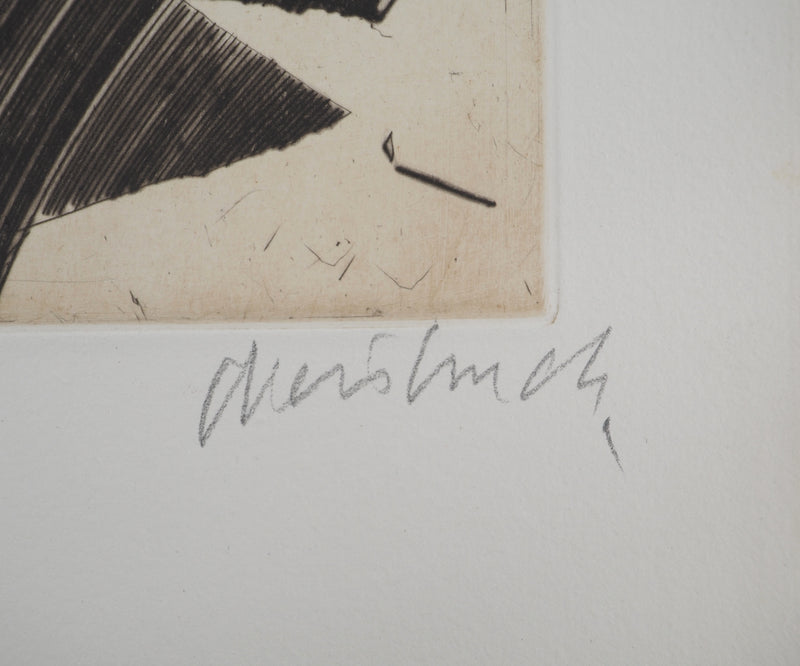 Claude WEISBUCH : Portrait de Jules Vallès, Gravure originale (photo de détail 2) - Crédit photo : Galerie Art.Paris