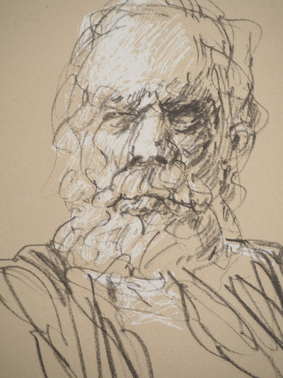 Claude WEISBUCH : Portrait de Victor Hugo, Lithographie originale (photo de détail 6) - Crédit photo : Galerie Art.Paris