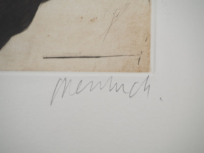 Claude WEISBUCH : Jules Vallès pensif, Gravure originale (photo de détail 2) - Crédit photo : Galerie Art.Paris