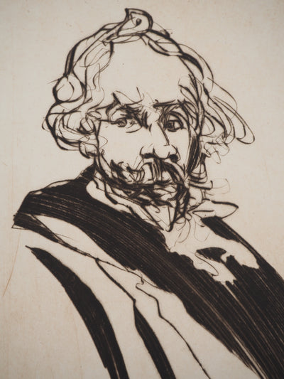 Claude WEISBUCH : Portrait d'Edmond de Goncourt, Gravure originale (photo de détail 5) - Crédit photo : Galerie Art.Paris