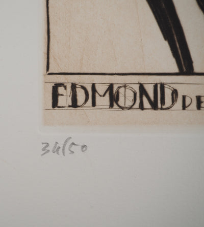 Claude WEISBUCH : Portrait d'Edmond de Goncourt, Gravure originale (photo de détail 7) - Crédit photo : Galerie Art.Paris