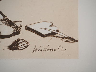 Claude WEISBUCH : J'ai fait un rêve, Lithographie originale (photo de détail 2) - Crédit photo : Galerie Art.Paris