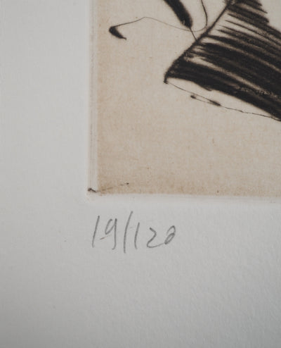 Claude WEISBUCH : Portrait de Charles Baudelaire, Gravure originale (photo de détail 4) - Crédit photo : Galerie Art.Paris