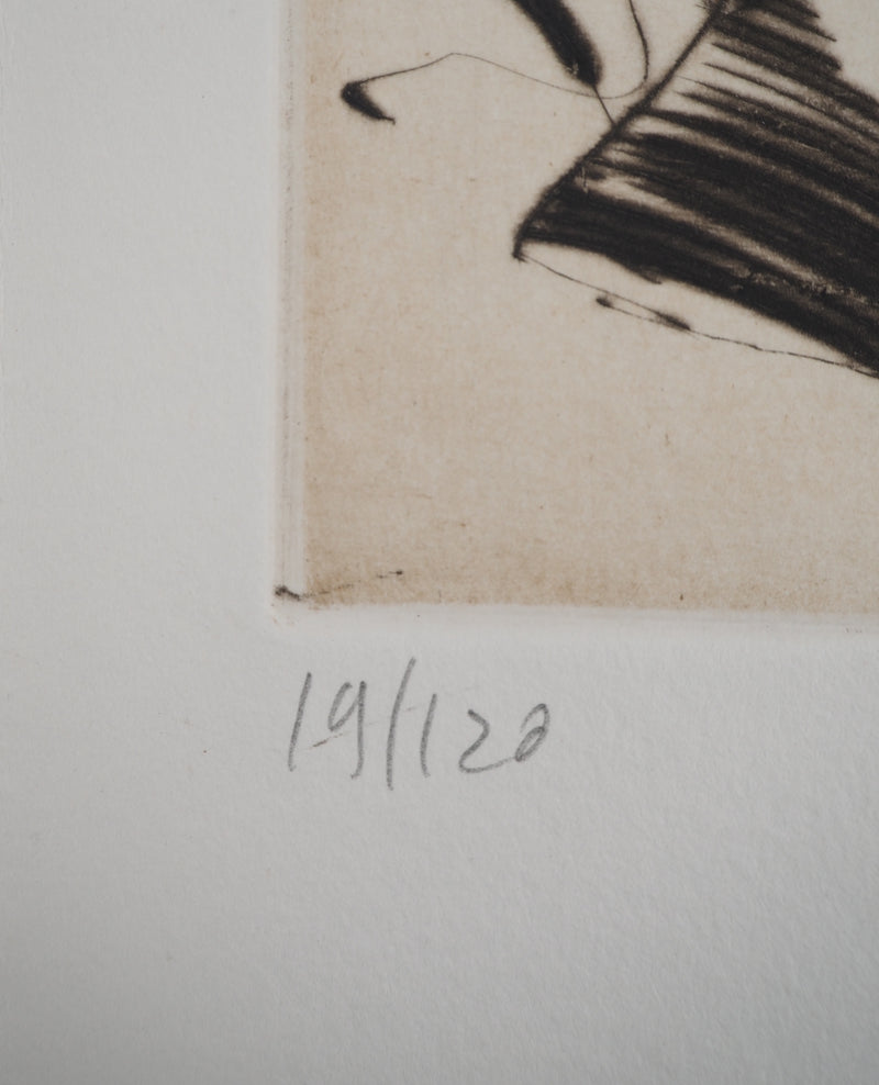 Claude WEISBUCH : Portrait de Charles Baudelaire, Gravure originale (photo de détail 4) - Crédit photo : Galerie Art.Paris