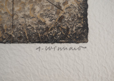James COIGNARD : Composition abstraite AB, Gravure originale (photo de détail 2) - Crédit photo : Galerie Art.Paris