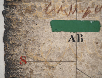 James COIGNARD : Composition abstraite AB, Gravure originale (photo de détail 5) - Crédit photo : Galerie Art.Paris