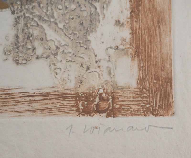 James COIGNARD : Composition à la bouteille, Gravure originale (photo de détail 2) - Crédit photo : Galerie Art.Paris