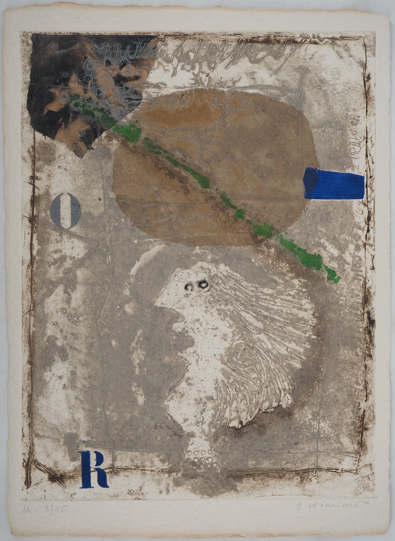 James COIGNARD : Les cheveux au vent, Gravure originale (photo de détail 3) - Crédit photo : Galerie Art.Paris