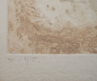 James COIGNARD : Nature morte à la bouteille, Gravure originale (photo de détail 7) - Crédit photo : Galerie Art.Paris