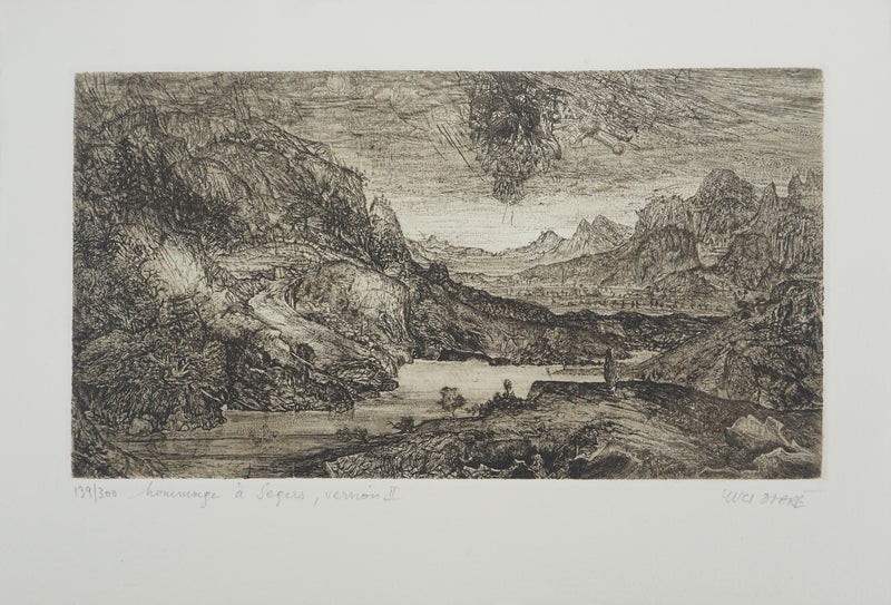Yves DOARE : Hommage à Segers version II, Gravure originale (photo de détail 2) - Crédit photo : Galerie Art.Paris