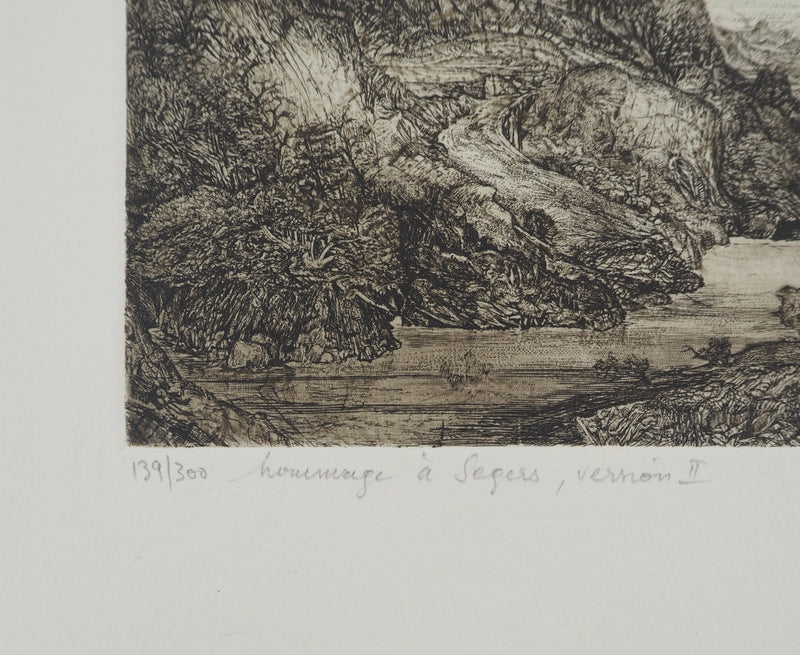 Yves DOARE : Hommage à Segers version II, Gravure originale (photo de détail 6) - Crédit photo : Galerie Art.Paris