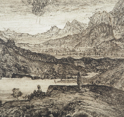 Yves DOARE : Hommage à Segers version II, Gravure originale (photo de détail 5) - Crédit photo : Galerie Art.Paris