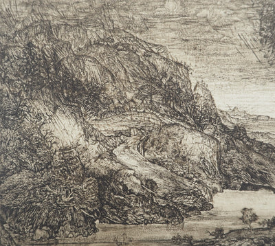 Yves DOARE : Hommage à Segers version II, Gravure originale (photo de détail 4) - Crédit photo : Galerie Art.Paris