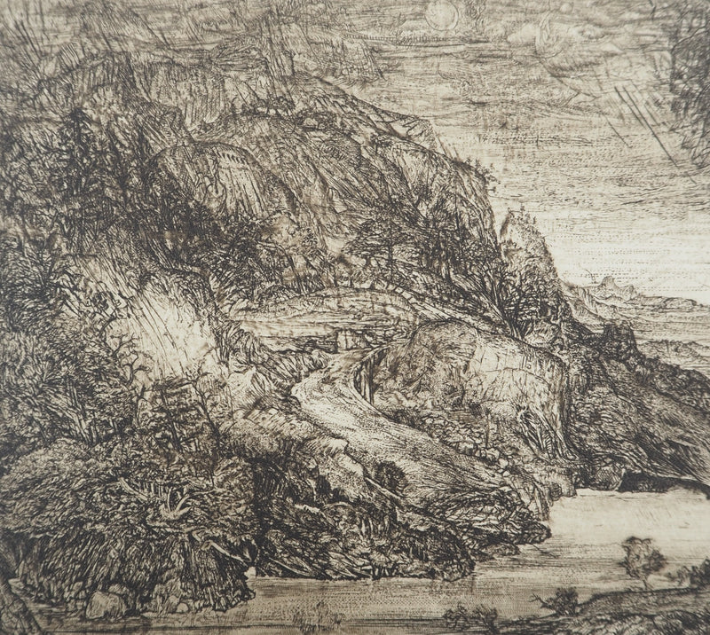 Yves DOARE : Hommage à Segers version II, Gravure originale (photo de détail 4) - Crédit photo : Galerie Art.Paris