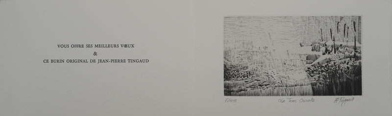 Jean-Pierre TINGAUD : La terre ouverte II, Gravure originale (photo de détail 3) - Crédit photo : Galerie Art.Paris
