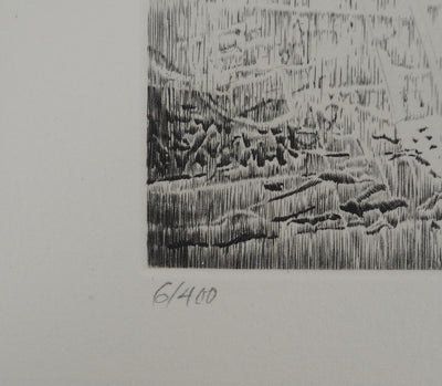 Jean-Pierre TINGAUD : La terre ouverte II, Gravure originale (photo de détail 6) - Crédit photo : Galerie Art.Paris